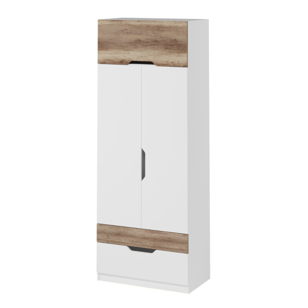 Шкаф коллекции Лайт Лофт (дуб каньон + белый) от Династия Kids