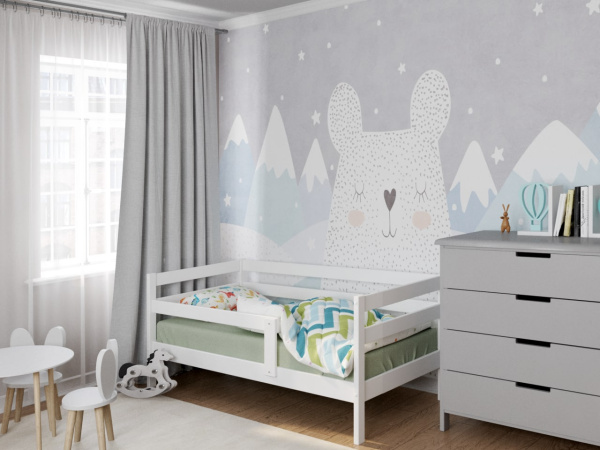 Кровать детская ЭКО-9 (массив) 160х80  от Династия Kids