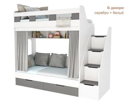 Двухъярусная кровать Твинс 190х90 от Династия Kids