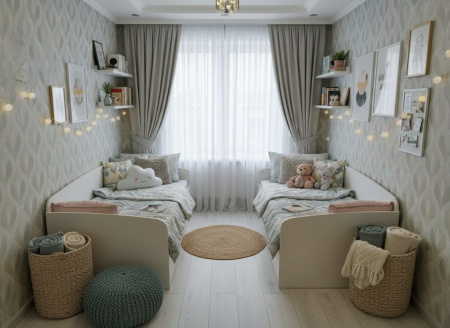 Кровать 160х80 Умка Мини NEW (ручки - дуб)  от Династия Kids