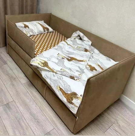 Угловая кровать МОНО 80х160 с 2 ящиками (цвета разные)