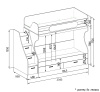Двухъярусная кровать коллекции Твой Стиль New 190х90 от Династия Kids
