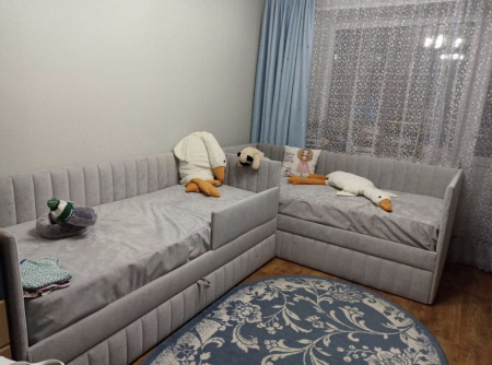 Угловая кровать 90х200 Софт Up с подъемным механизмом