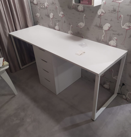 Стол Дуэт 2400 мм (дуб каньон + опоры черные). Столешница 22 мм от Династия Kids