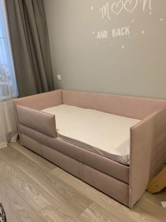 Угловая кровать МОНО 90х190 с ящиком (цвета разные)