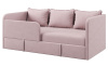 Диван-кровать Кэви (все в комплекте). Велюр Velutto Пудровый от Династия Kids