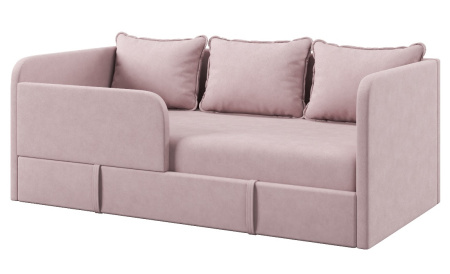 Диван-кровать Кэви (все в комплекте). Велюр Velutto Пудровый от Династия Kids