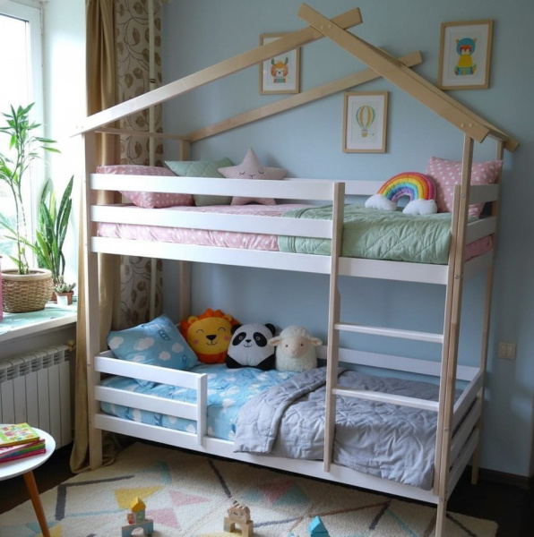 Кровать 2-х ярусная (массив) Ханни-4 180х80 