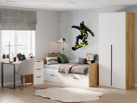 Комод коллекции Брайт Графит (с доводчиками) от Династия Kids