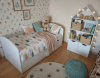 Кровать Малыш 160х80 + стеллаж Домик-3