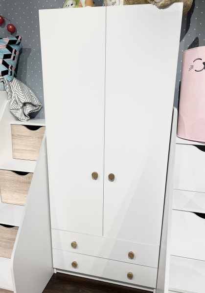 Шкаф коллекции Умка NEW (ручки - дуб) от Династия Kids