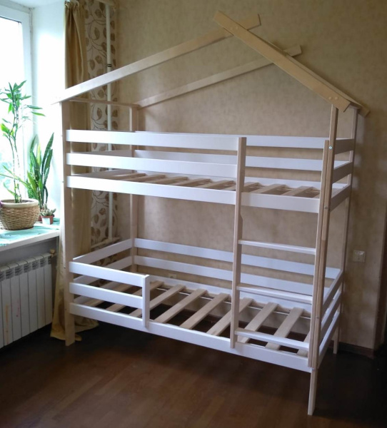 Кровать 2-х ярусная (массив) Ханни-4 180х80  от Династия Kids