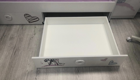 Кровать-чердак коллекции Модница + кровать 190х90 Модница от Династия Kids