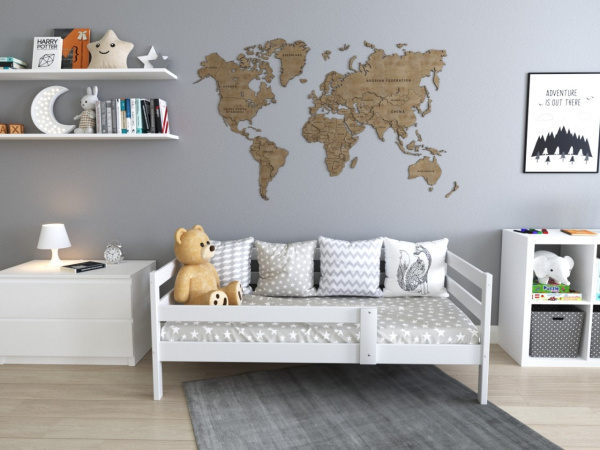 Кровать 180х90 детская ЭКО-9 (массив)  от Династия Kids