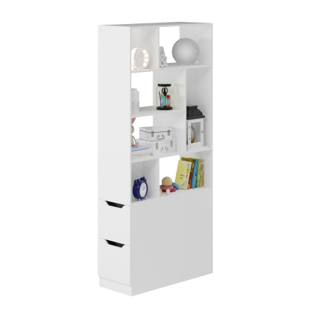 Кровать 2-х ярусная Умка-4 + стол Норд + полка Юниор + перегородка для зонирования от Династия Kids