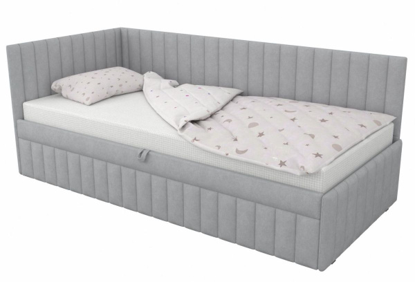 Угловая кровать 90х200 Софт Up с подъемным механизмом