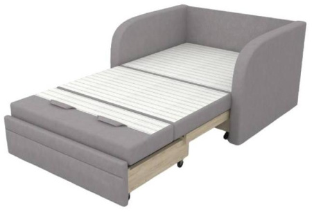 Выкатной диван Малыш Карамель 1100 мм + 2 подушки с принтом